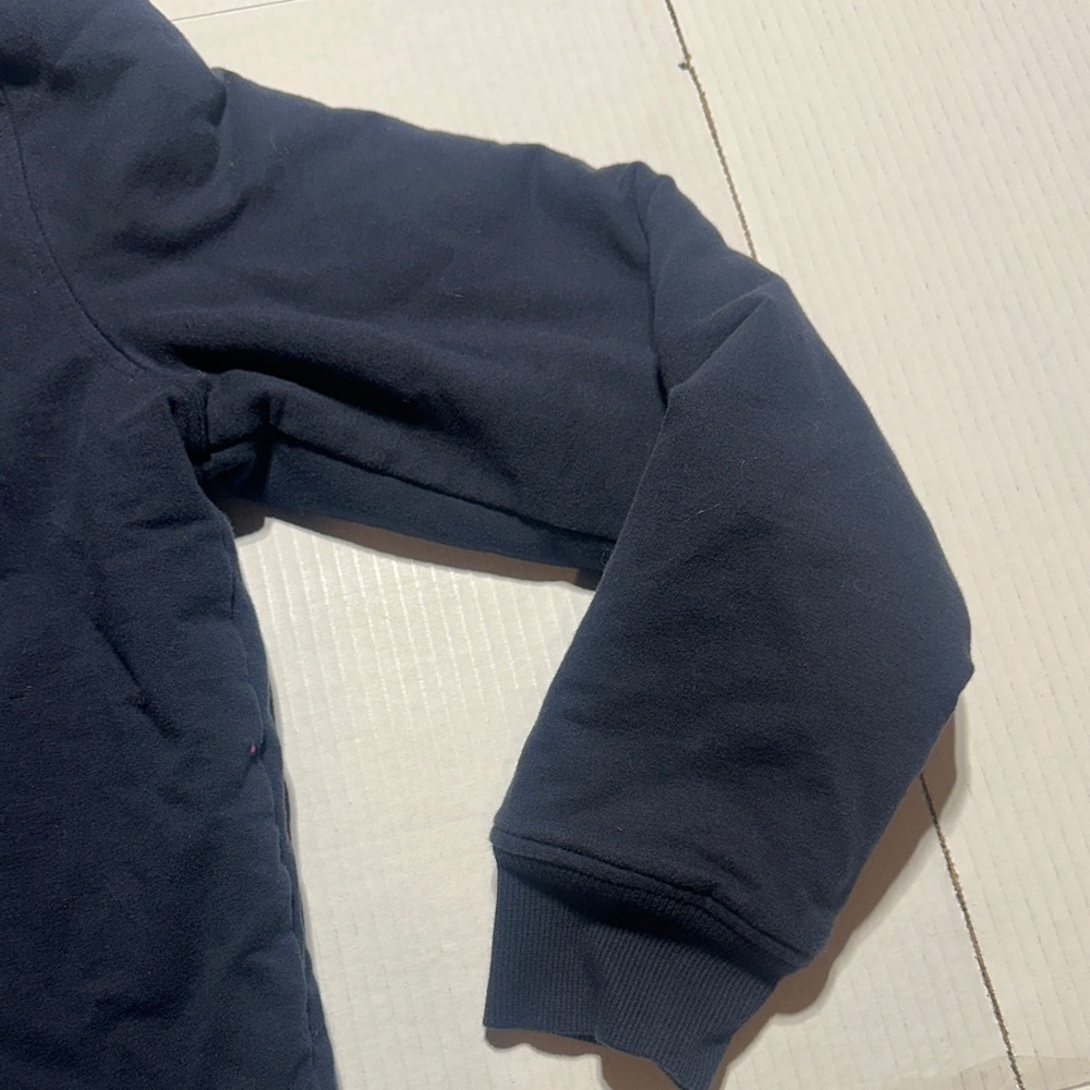 Michael Kors unosex Navy Blue Hoodie Sweater w pockets and zipper fuzzy inside - Picture 9 of 11